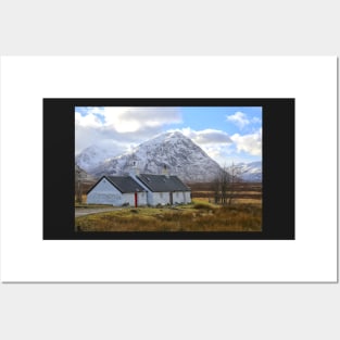 Black Rock Cottage in Glen Coe Posters and Art